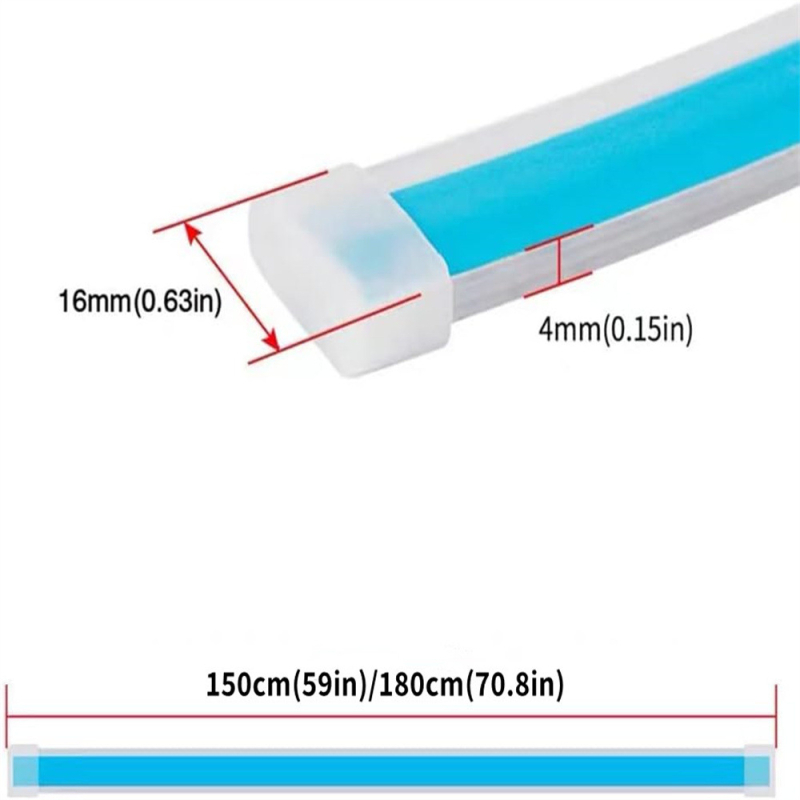 Bandă LED DRL față pentru mașină, ghid luminos prin grilă, siliciu, 12V, IP68, 950 lm, modelul H1056