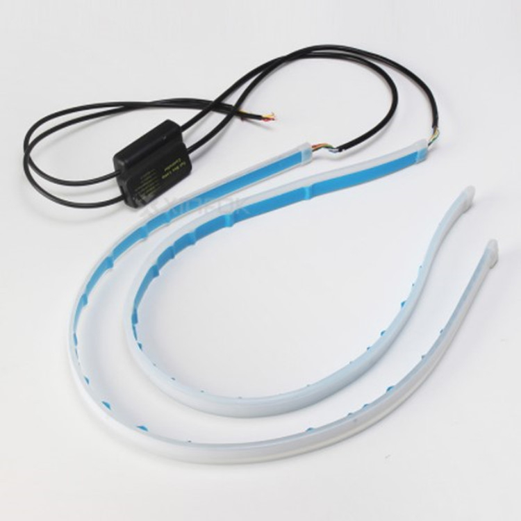 Dnevno svjetlo za automobil – ultratanki vodljivi trak osvjetljenja, 7.5W, 12V, 600K, 100000h, silikon
