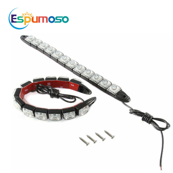 Savitljive LED dnevne svjetiljke za automobil u obliku zmije, 12V, 6-18 LED, ugradnja na prednji branik i prednji poklopac