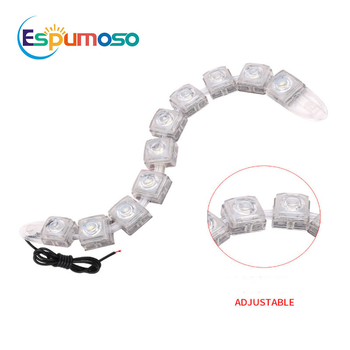 Savitljive LED dnevne svjetiljke za automobil u obliku zmije, 12V, 6-18 LED, ugradnja na prednji branik i prednji poklopac