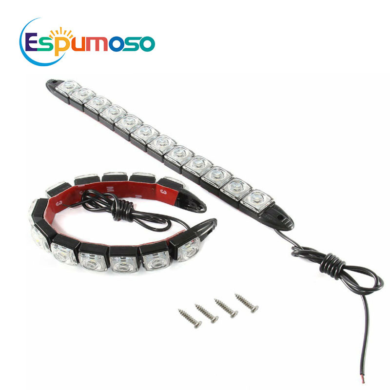 Savitljive LED dnevne svjetiljke za automobil u obliku zmije, 12V, 6-18 LED, ugradnja na prednji branik i prednji poklopac