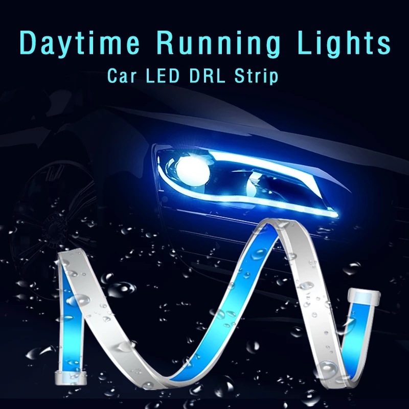 Automobilska LED dnevna svjetla, vanjski izuzetno tanak svjetlosni vodič, 12V, 10W, 2835 LED, 6000–7000K, vijek trajanja 10000 h