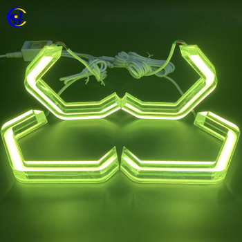 LED denná svetlá pre auto s RGB kryštálovým anjelským okom, kompatibilné s M3, M4, E90, E92, F30 — 10W, 12V, materiál akryl/LED, životnosť 50000h