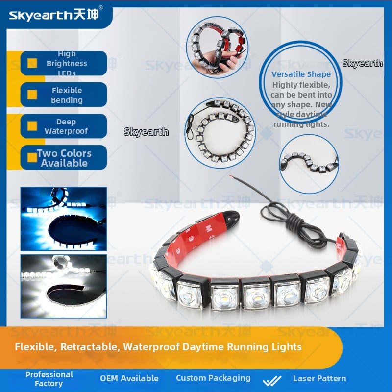 Automobilska LED dnevna svjetla – model zmije, LED, 12V, 40W, plastika