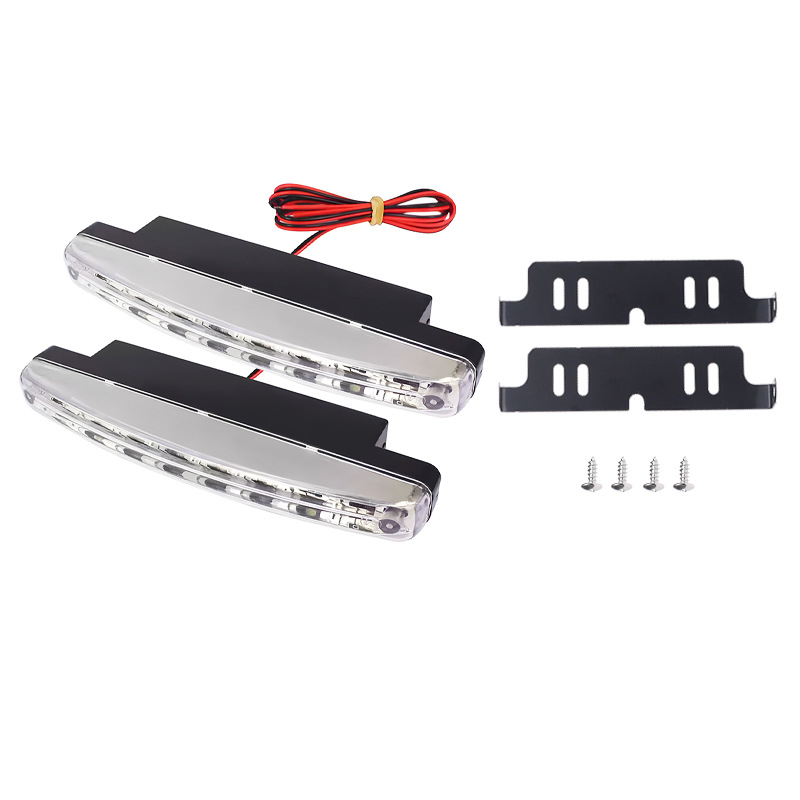 8-LED dnevna svjetla za auto, 1.5W, univerzalna prilagodba, Light Leader
