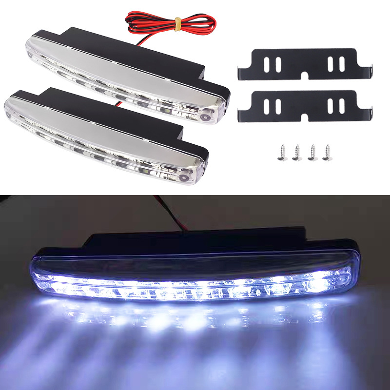8-LED dnevna svjetla za auto, 1.5W, univerzalna prilagodba, Light Leader