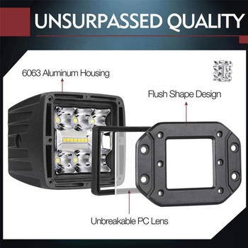 YZ LED radna svjetiljka od aluminijske legure 10-30V 1.32A 3900 lm 3030