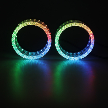 LED ukrasni poklop svjetla s Angel Eyes, kontrola Bluetooth aplikacijom, 35W, 12V, Model: Dekorativni poklop Angel Eyes