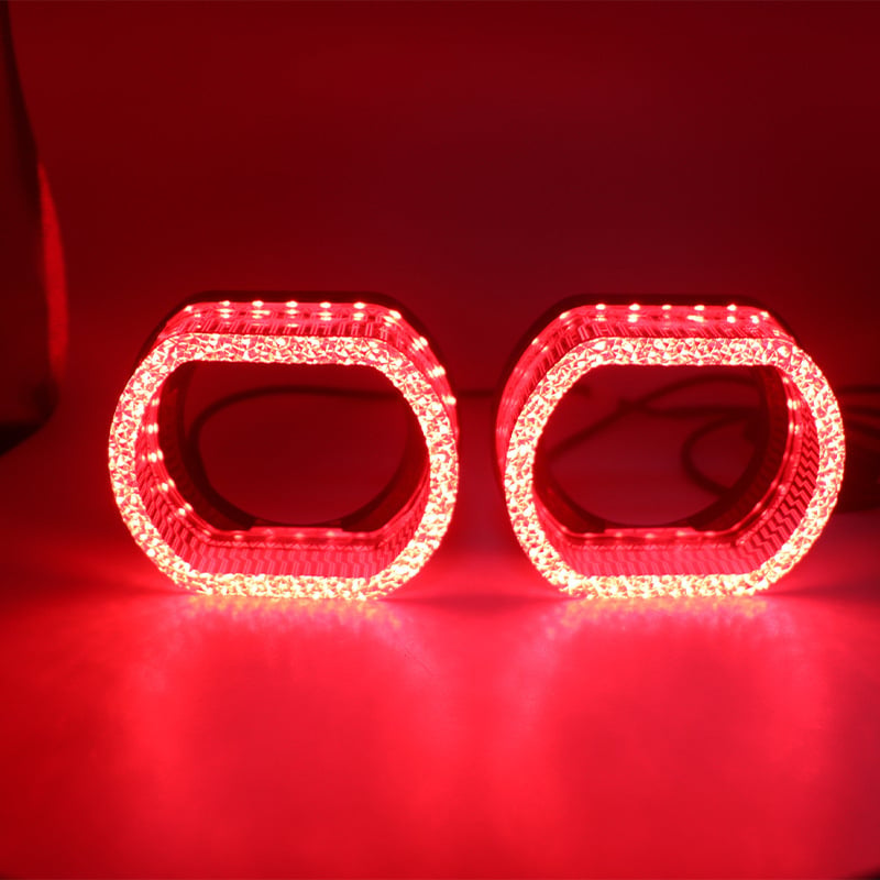LED ukrasni poklop svjetla s Angel Eyes, kontrola Bluetooth aplikacijom, 35W, 12V, Model: Dekorativni poklop Angel Eyes