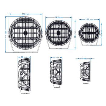 LED stogo šviesa visureigiams – 60/100/200 W, 10–30 V, 6000 lm, tarnavimo laikas 50 000 h, model SG15K-GB-D3
