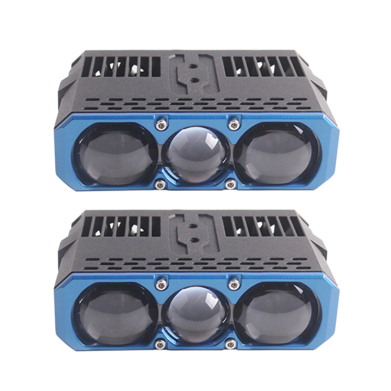 LED pracovné svetlo s lentou, model S301 s tromi LED diódami, stredová mriežka, 68–90W, 12V, IP67, 9500–13000 lx