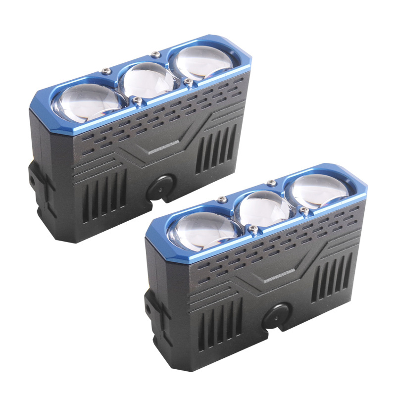 LED pracovné svetlo s lentou, model S301 s tromi LED diódami, stredová mriežka, 68–90W, 12V, IP67, 9500–13000 lx