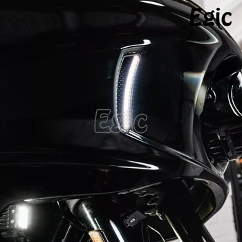 Egic lampă de semnal ventilație pentru Harley Softail Low Rider ST, LED far de zi, model AHL-052, 2022–2024