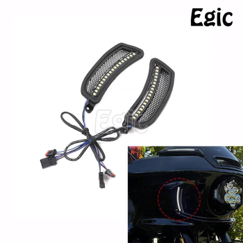 Egic lampă de semnal ventilație pentru Harley Softail Low Rider ST, LED far de zi, model AHL-052, 2022–2024