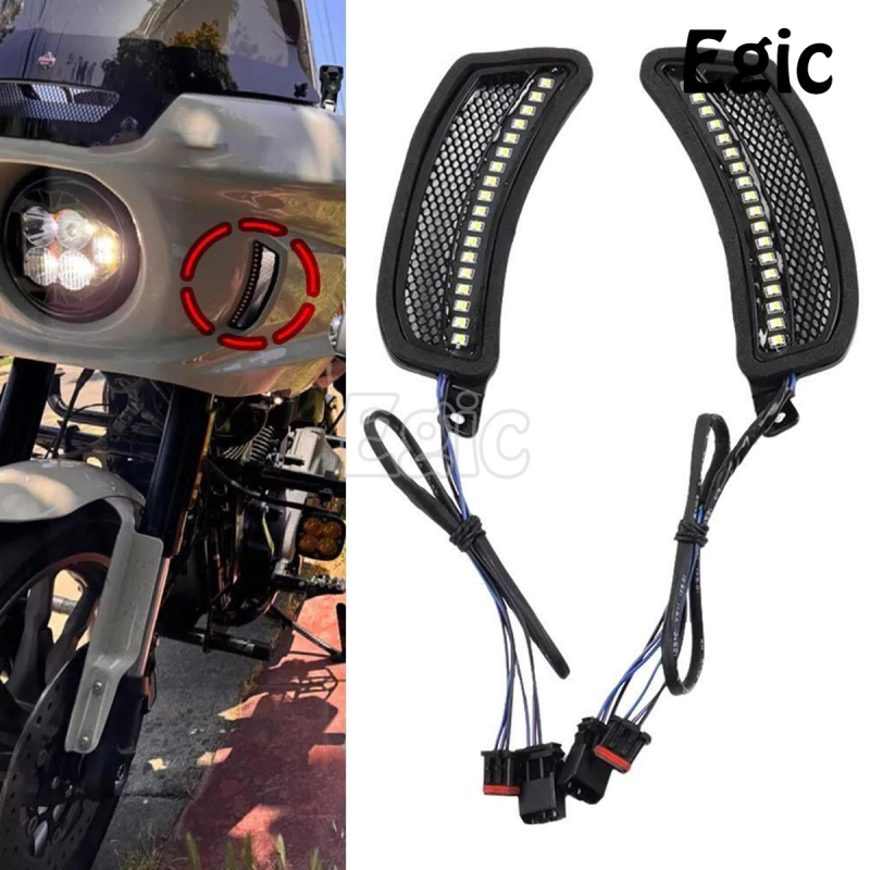 Egic lampă de semnal ventilație pentru Harley Softail Low Rider ST, LED far de zi, model AHL-052, 2022–2024