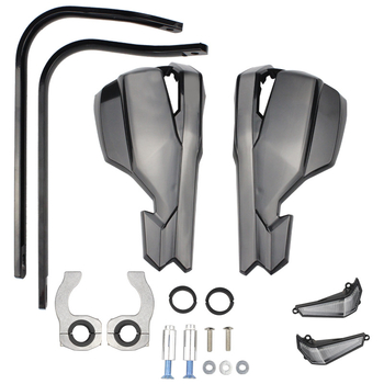 Motocikla roku aizsargs off-road ar LED gaismu — PP + alumīnija sakausējums, izturīgs pret kritieniem, Fightingracing