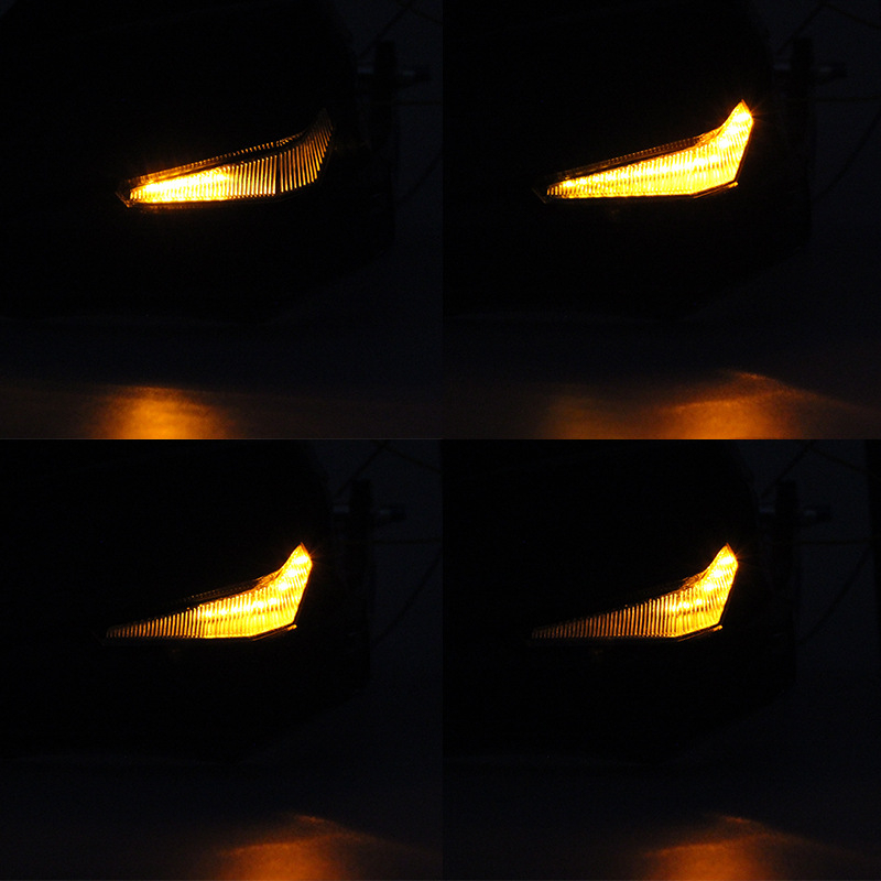 Motocikla roku aizsargs off-road ar LED gaismu — PP + alumīnija sakausējums, izturīgs pret kritieniem, Fightingracing