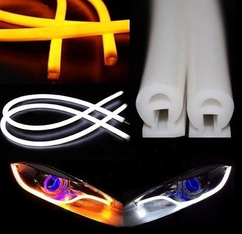 Bandă LED de ghidaj pentru luminile de zi ale mașinii, 5W, 12V, 6000K, durată de viață 50000h