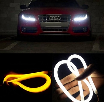 Bandă LED de ghidaj pentru luminile de zi ale mașinii, 5W, 12V, 6000K, durată de viață 50000h