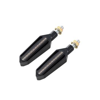 Semnalizare motocicletă LED cu lumină de zi – 24 LED, bi-color, efect de flux de apă, 12V, 3020SMD