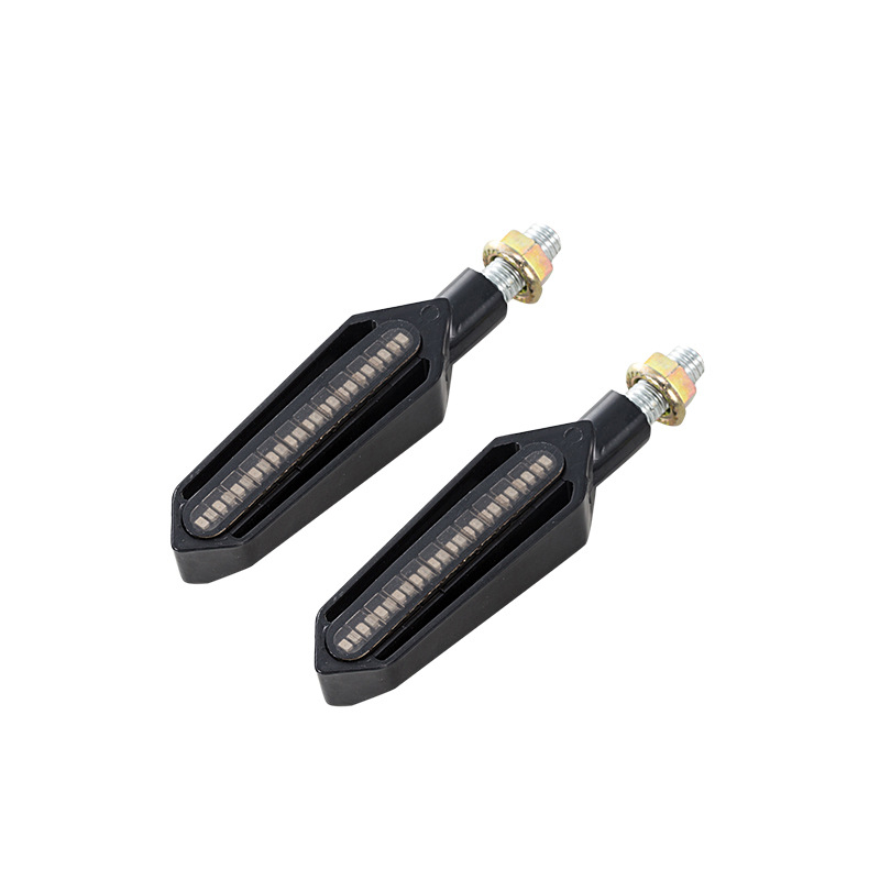 Semnalizare motocicletă LED cu lumină de zi – 24 LED, bi-color, efect de flux de apă, 12V, 3020SMD