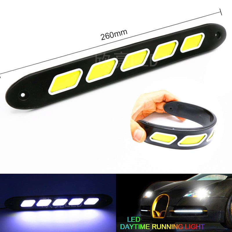 Dijamant tip savitljiva COB mekana ploča dnevna svjetla IP65 vodootporna, 12V, 300 lm, COB LED za automobile i motocikle