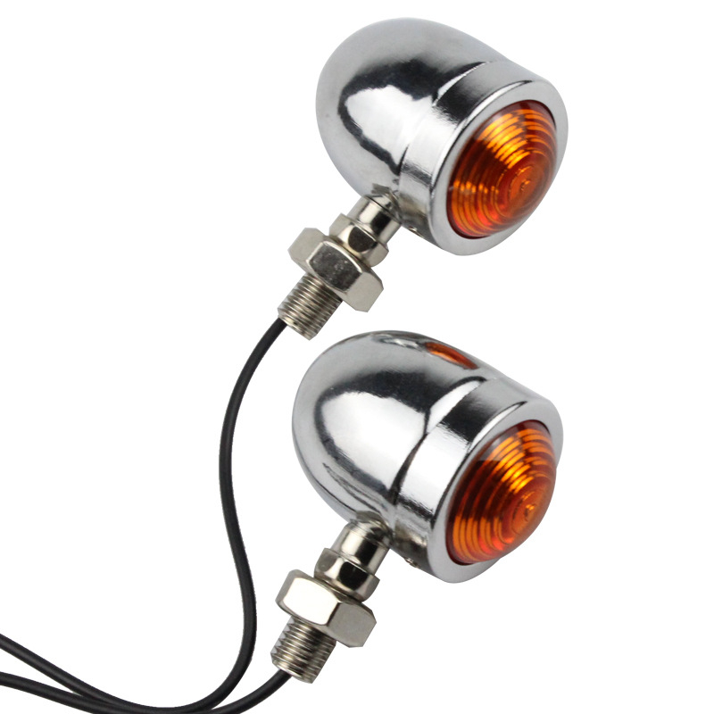 Motorkerékpár LED indexlámpa retro fém házban, 12V, 3W, 10000h