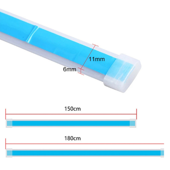 LED dnevna svjetla za poklop motora – univerzalna, silikon+LED, 12V, 6W, 0.3A