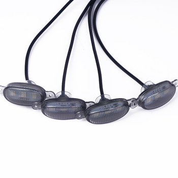 LED svjetlo rešetke automobila - RGB DRL i upozorenje, univerzalno za SUV i terenska vozila, ABS, 12V, 4W, 0.7A, 100000 h