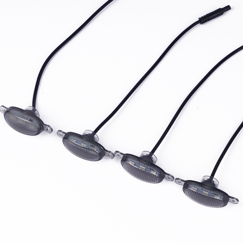 LED svjetlo rešetke automobila - RGB DRL i upozorenje, univerzalno za SUV i terenska vozila, ABS, 12V, 4W, 0.7A, 100000 h