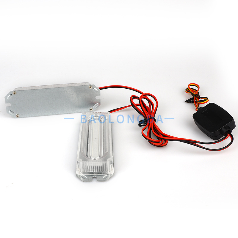 Automobilsko LED upozoravajuće svjetlo, aluminijsko kućište, 12W pri 12V, model One-to-Two, prilagodljiva obrada