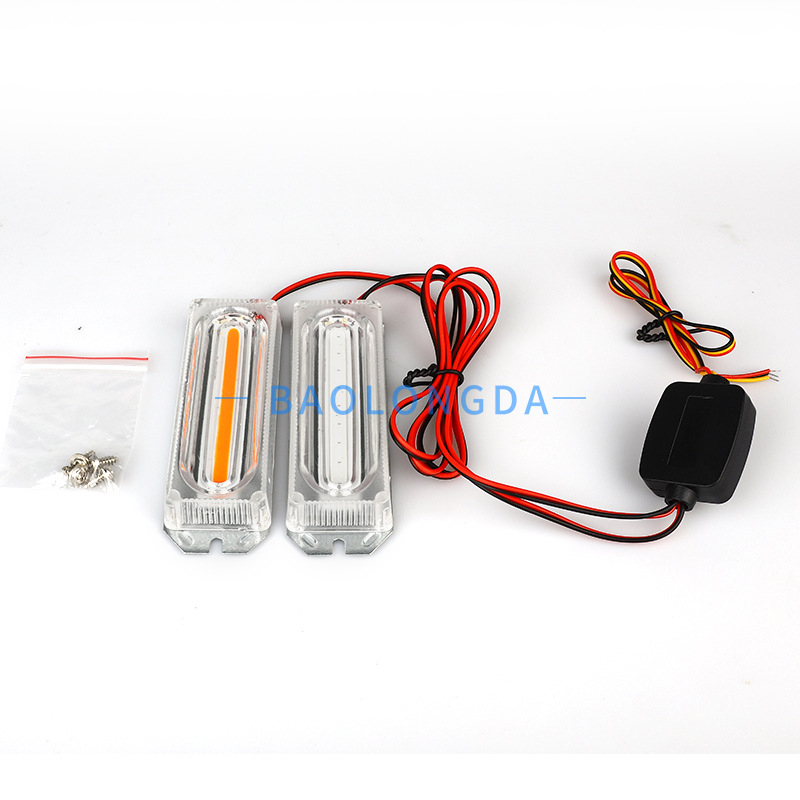 Automobilsko LED upozoravajuće svjetlo, aluminijsko kućište, 12W pri 12V, model One-to-Two, prilagodljiva obrada