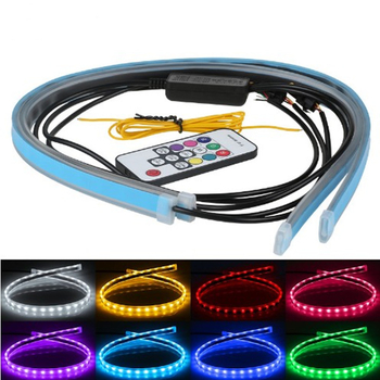 Ultra-tanka LED vodilna traka, duljine 30/45/60 cm, monokromatska ili dvobojna RGB, dekorativne dnevne svjetilice