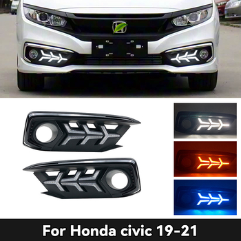 LED dnevna svjetla za Honda Civic 2019-2021 – 12V, LED izvor, kućište ABS + PC-ABS, 900 lm, vijek trajanja 10000 h