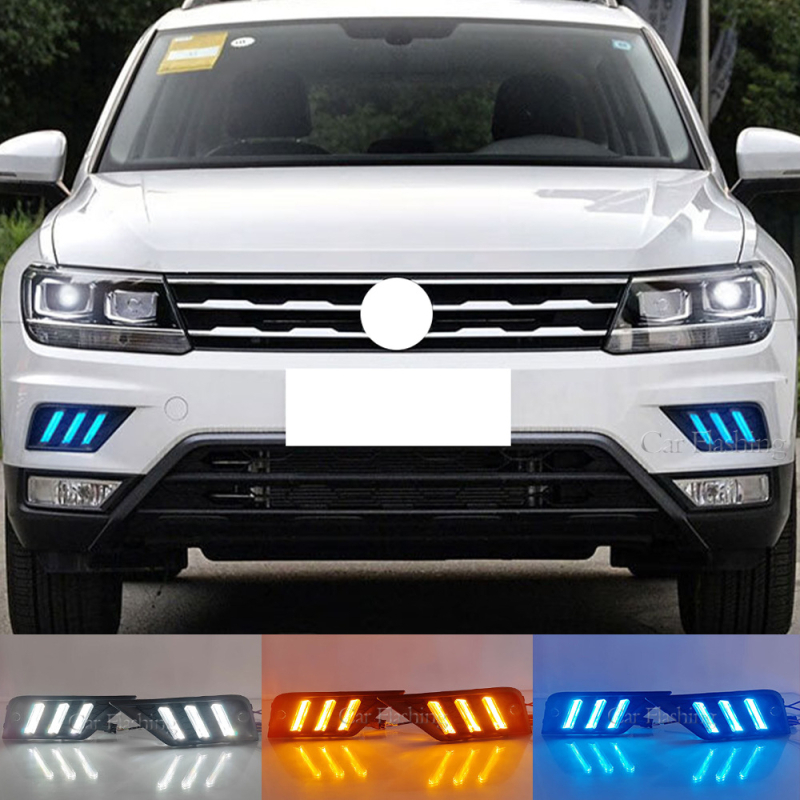 LED dnevna svjetla za Volkswagen Tiguan L (2017–2021) s pokazivačima smjera u stilu tekuće vode
