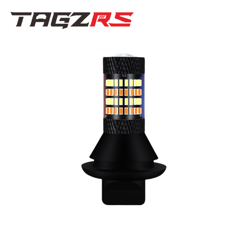 LED semnal de avertizare cu lumina de zi integrată, bi-color, universal, model 1156/7440, 28W, 12-16V, 6000K, 50.000 h