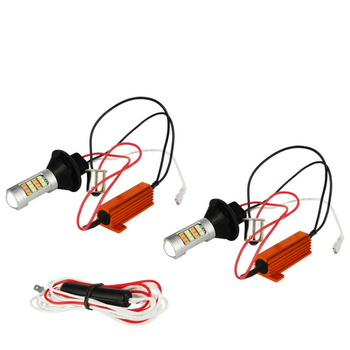 LED automobilska svjetla, dvobojni signalizacijski i dnevni svjetla, BA15S / T20 7440 2835 42SMD, paket za dekodiranje