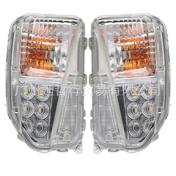 LED дневни светлини с фарове за мъгла за Toyota Prius (2012–2015) – 55W LED, 12V, ABS корпус, живот 5000 ч