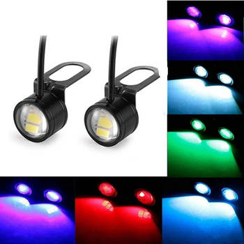 Motociklistička LED svjetla Eagle Eye s ogledalom, prednja svjetla, komplet od 3 svjetla, IP68, 12V