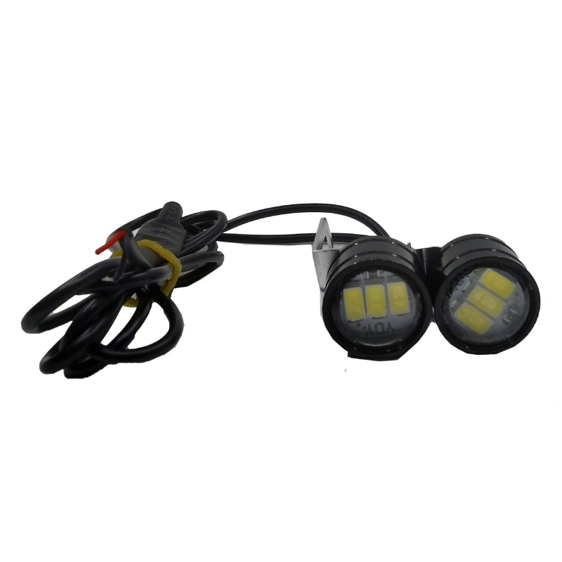 Motociklistička LED svjetla Eagle Eye s ogledalom, prednja svjetla, komplet od 3 svjetla, IP68, 12V