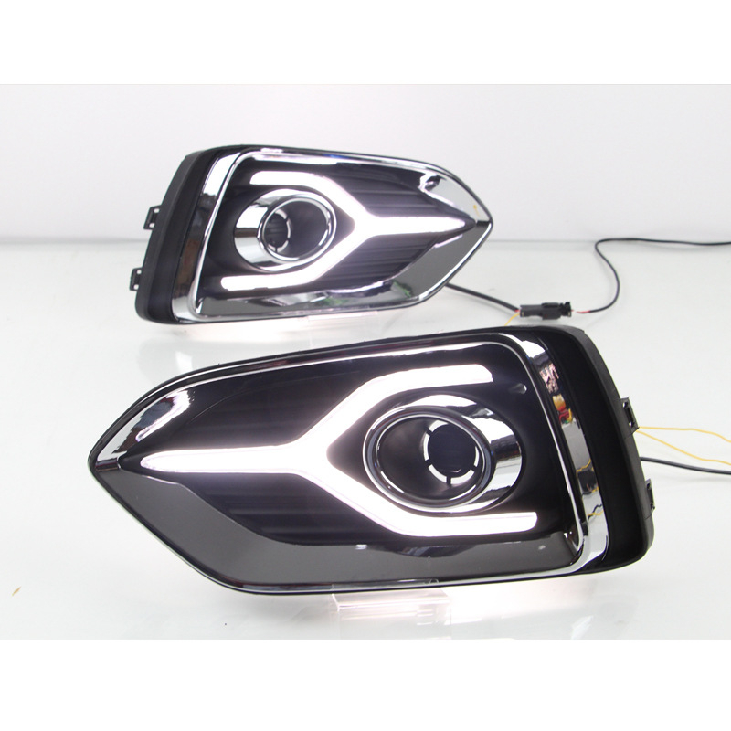 Set DRL i prednjih svjetala za maglu za Hyundai Accent (2017–2019) – ABS + uvezeni LED diode, 12V, 0,5 W po svjetlu, model SM-99