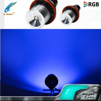 Lampa LED Angel Eye pentru BMW, 5W RGB cu telecomandă IR, BD-LM-E39RGBIR, compatibilă cu E39, E60, E87, E61, E63