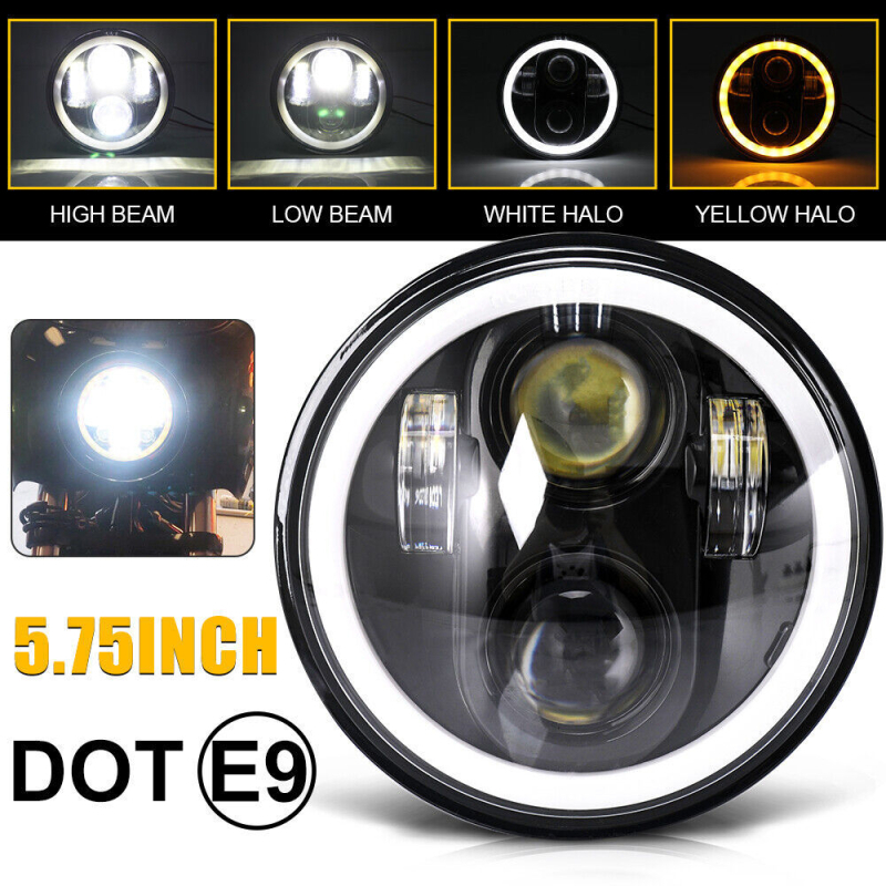 LED prednja svjetla za Wrangler auto, puni okrugli dizajn, 12-24V, IP67, 62000LM, 40W