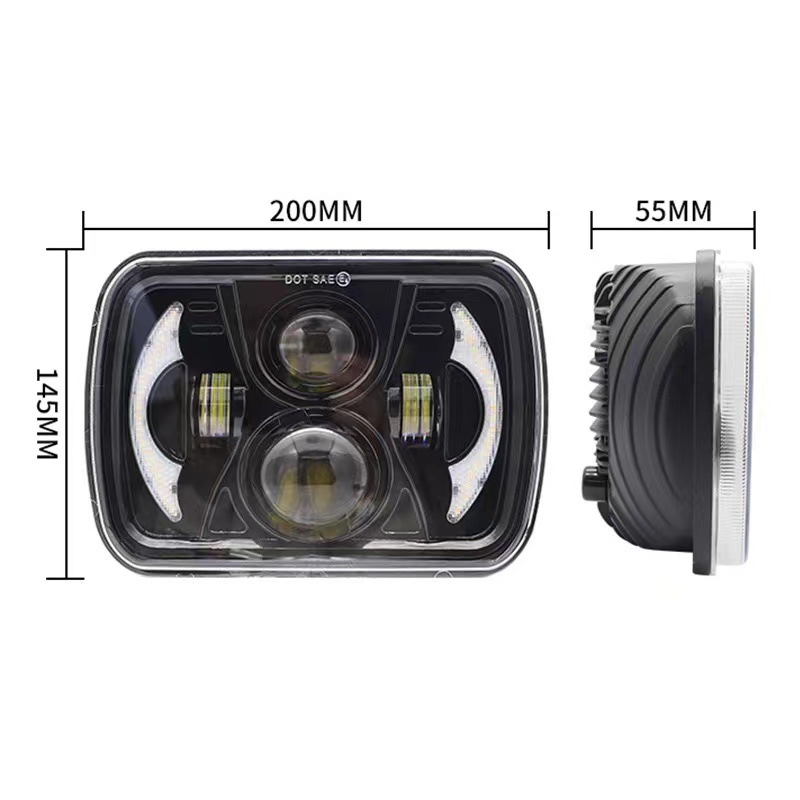 Wrangler kvadratno LED svjetlo - 4 LED, 9-36 V, 6000 lm, vijek trajanja ≥30 000 h