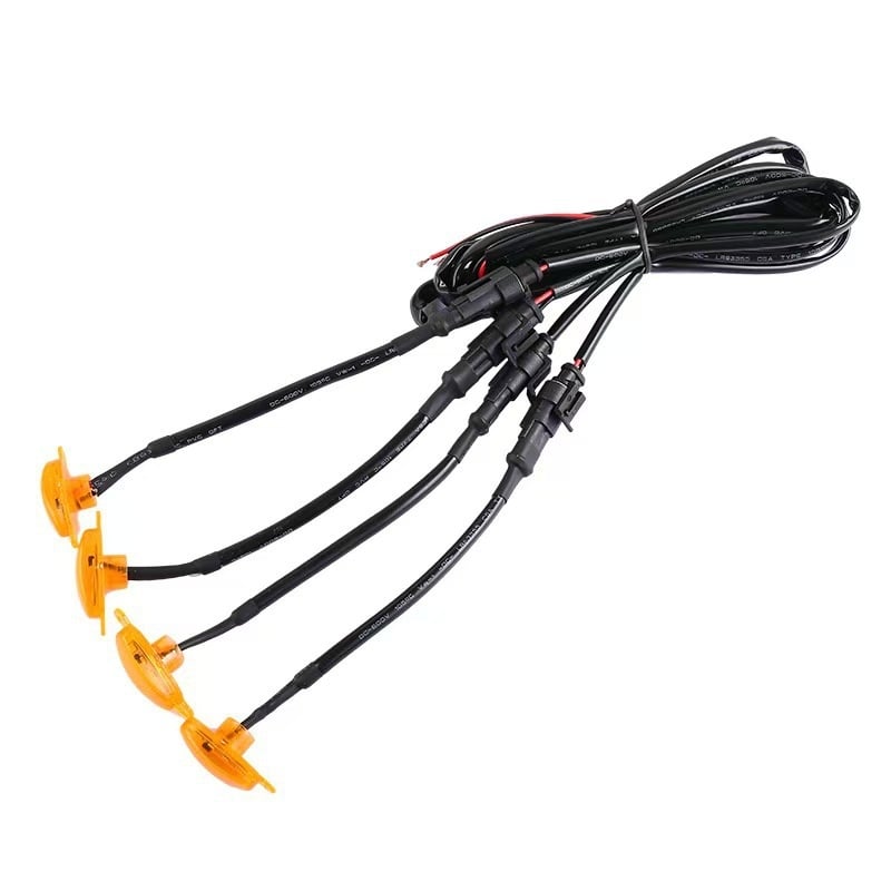 Lumini LED pentru grila frontală a mașinii – 12V, 3W, ABS plastic, model 8876, compatibil universal