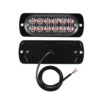 12-24V bočno sigurnosno svjetlo za vozilo, 12 LED ultra-tanki strob svjetlo, neprekidno osvjetljenje, za kamione