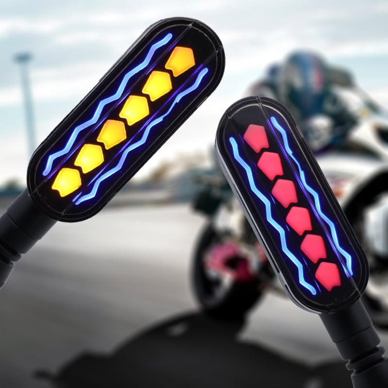 LED sekvencijski pokazivači za motocikl, vodootporni, 12V, ABS kućište