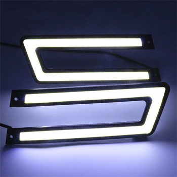 Lampa DRL LED COB în formă de U, 5W, 12V, 560 lm, IP65, carcasă din aluminiu