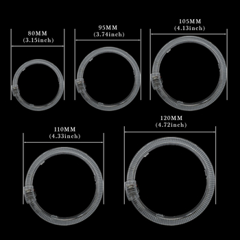 Focală LED pentru ceață auto cu ochi de înger și ghid de iluminare, 3030SMD, 9-36V, 3000LM, IP65, 50.000h