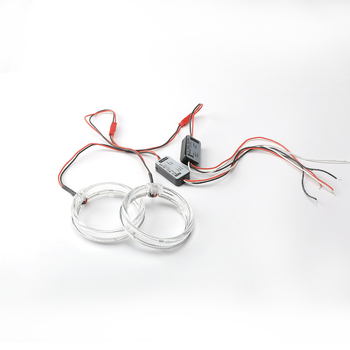 Focală LED pentru ceață auto cu ochi de înger și ghid de iluminare, 3030SMD, 9-36V, 3000LM, IP65, 50.000h